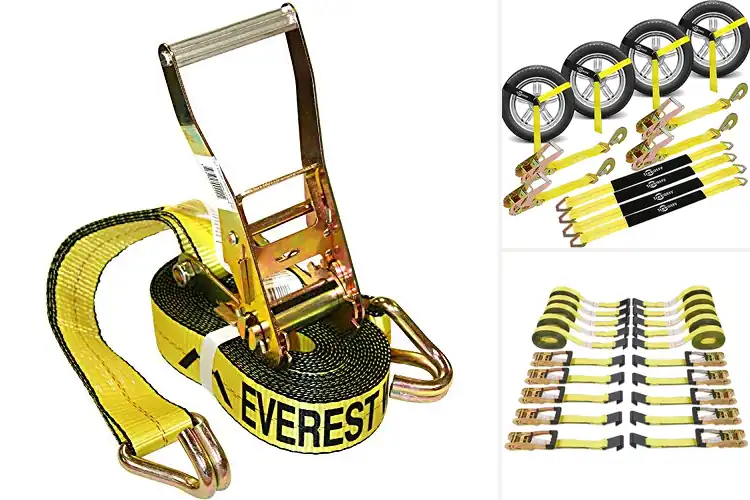 Detailed view of Best 3,333 Lbs Tie Down Straps: Heavy-Duty & Easy-to-Use