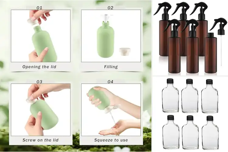 Detailed view of Best 6 Pack Bottles 200ml: Perfect for Travel & DIY Projects