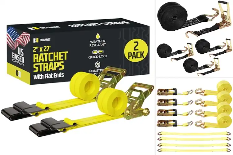 Detailed view of Best Abrasion Resistant Tie Down Straps 2 Inch