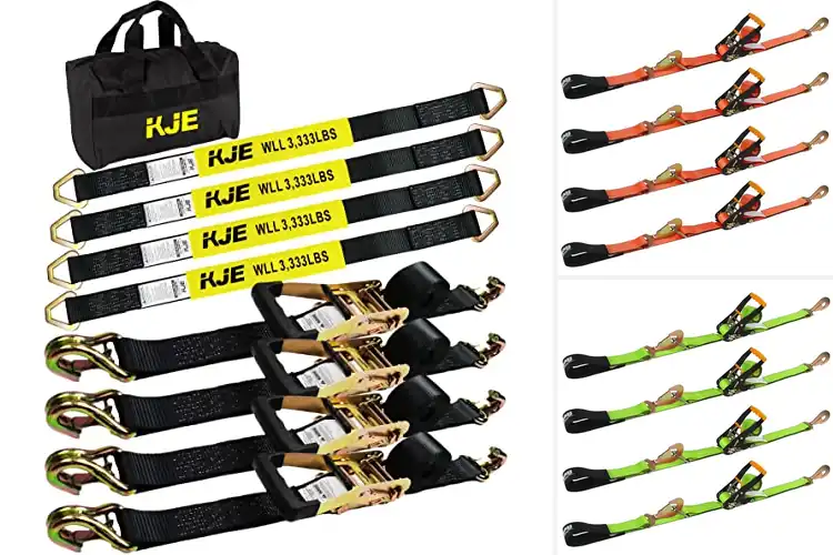 Detailed view of Best Axle Ratchet Straps