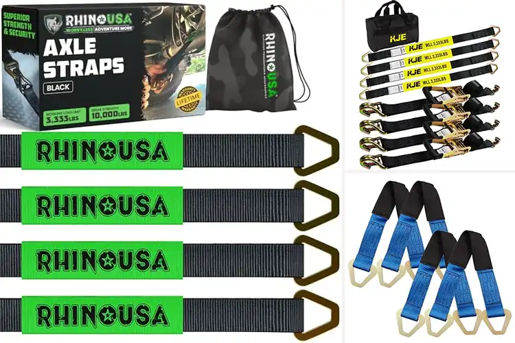 Detailed view of Best Axle Tie Down Straps