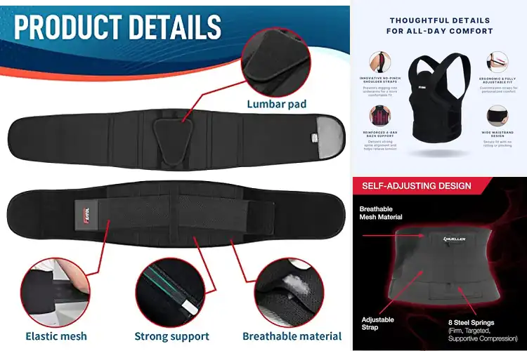 Detailed view of Best Back Support Braces