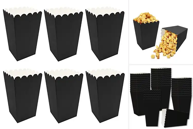 Detailed view of Best Black Popcorn Boxes: 10 Stylish Picks for Any Event