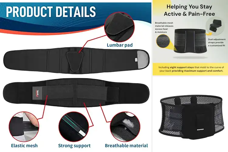 Detailed view of Best Breathable Back Braces