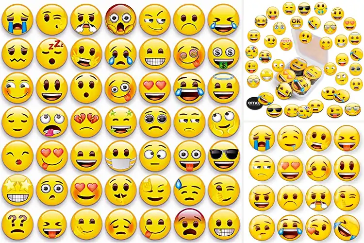Detailed view of Best Emoji Refrigerator Magnets