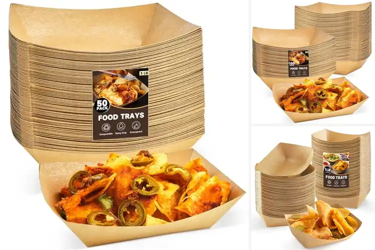 Detailed view of Best Kraft Paper Food Holders