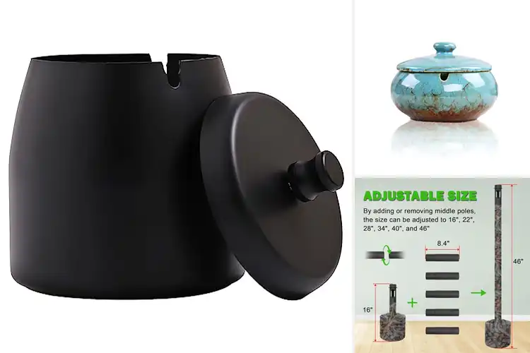 Detailed view of Best Outdoor Ashtrays