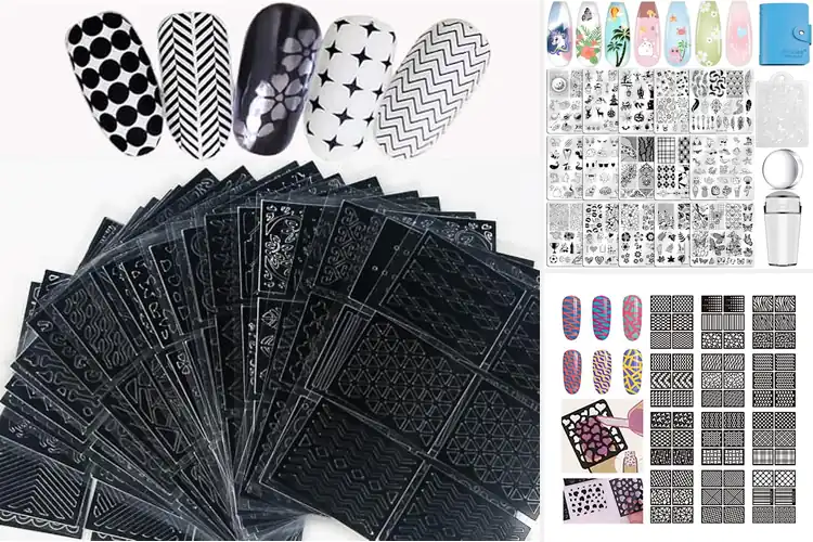 Detailed view of Best Reusable Nail Art Templates: 72+ Designs