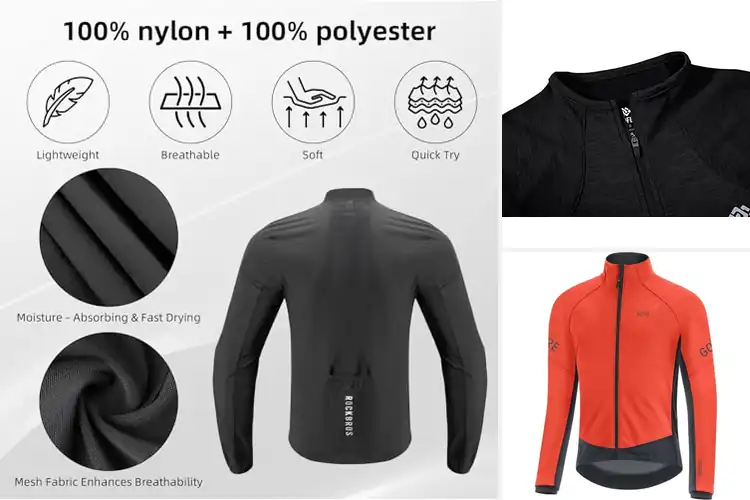 Detailed view of Best Slim Fit Cycling Jackets