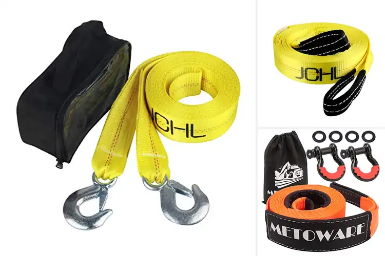 Detailed view of Best Towing Straps for Heavy-Duty Strength & Safety