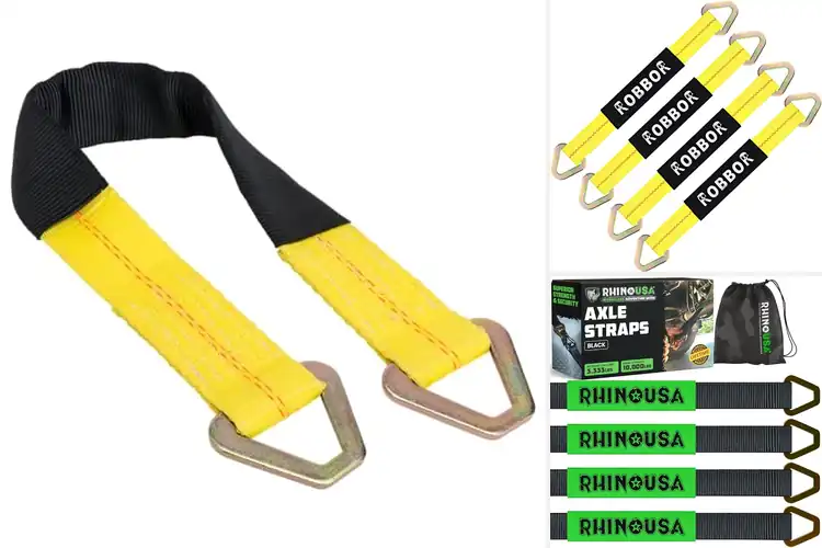 Detailed view of Best Working Load Limits Axle Tie Down Straps